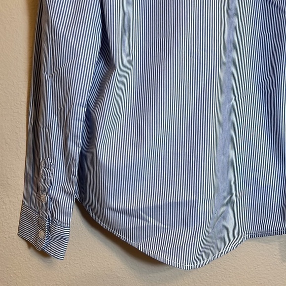 *3/$15* Speed Gear Blue Stripe Long Sleeve Button Down Shirt - Picture 10 of 13
